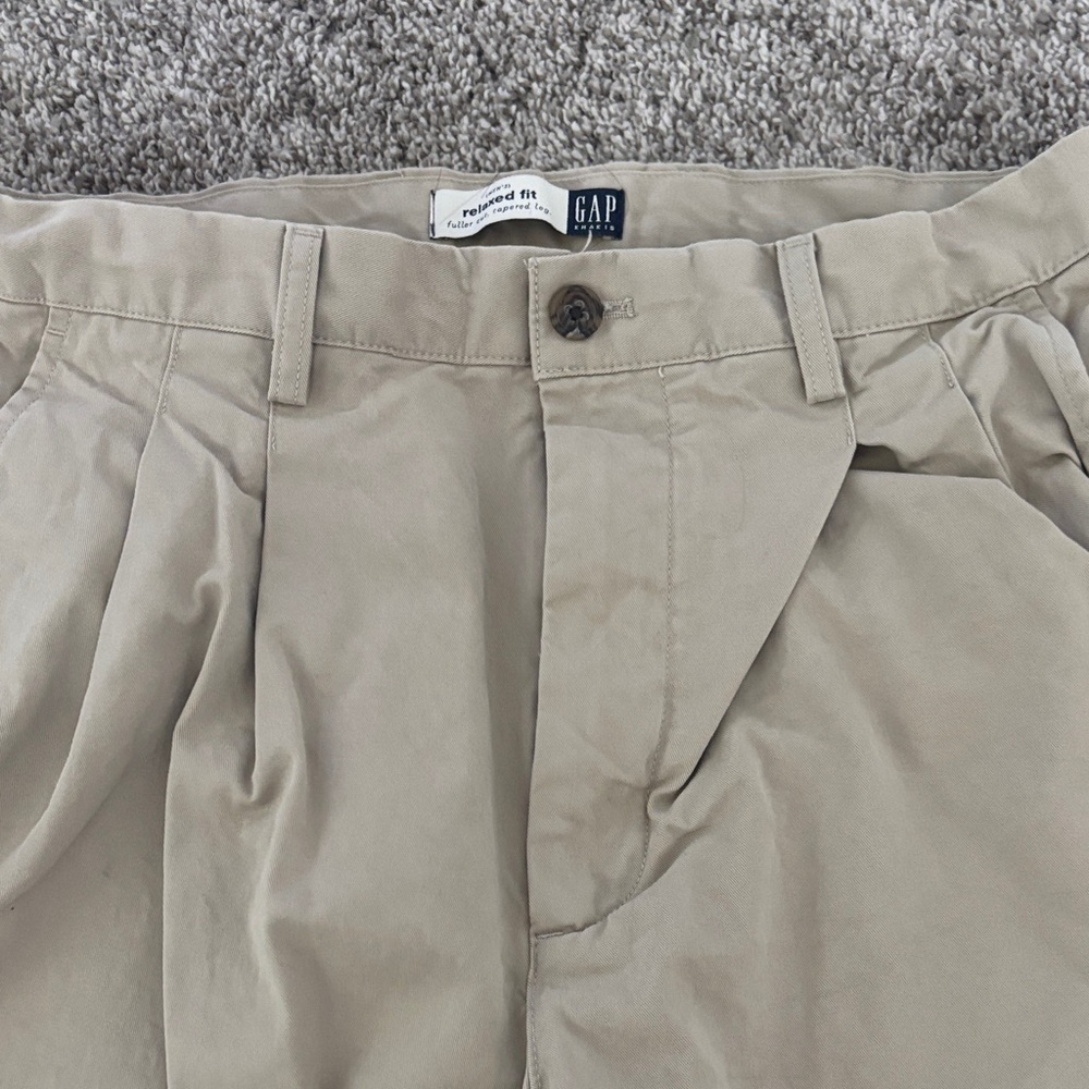 GAP Beige Pleated Trousers